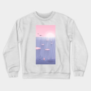 Sea landscape underwater Crewneck Sweatshirt